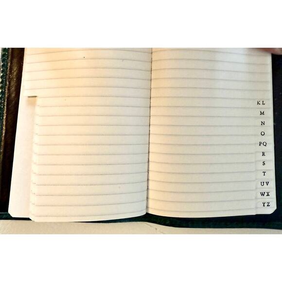 VTG NOS Furla made in Italy Small Green Crocodile  Address Book Extremely Rare - Picture 4 of 5